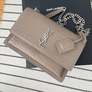 YSL Sunset medium croc